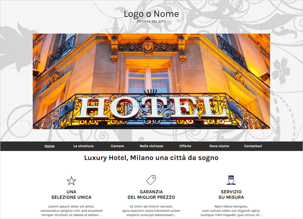 crea sito web per albergo img