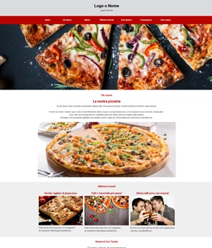 crea un sito web per ristorante, pizzeria, osteria