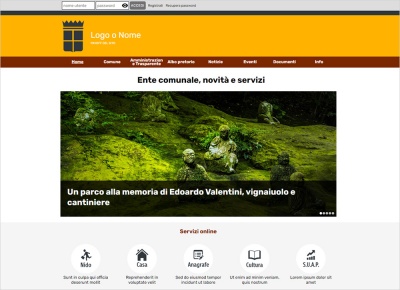 crea sito web per comune