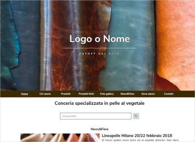 crea sito web per conceria