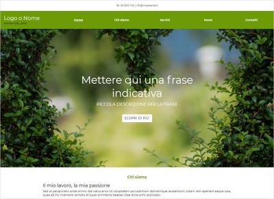 crea sito web per giardiniere img