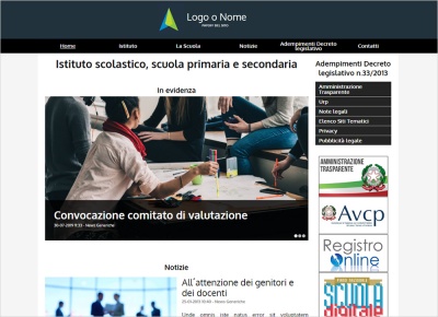 crea sito web per istituto scolastico