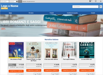 crea sito web per libreria