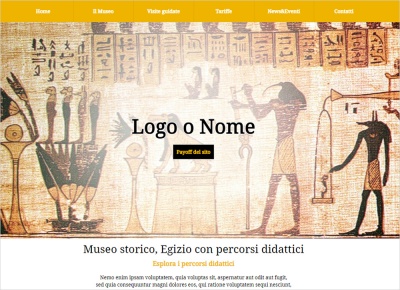 crea sito web per museo