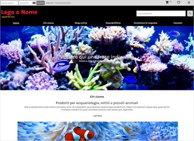 crea sito web per negozio animali esotici