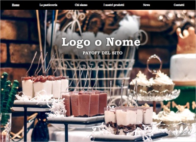 crea sito web per pasticceria