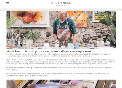 crea sito web per pittore