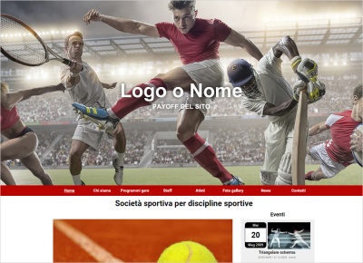 crea sito web per sport generico img