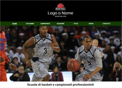 crea sito web per squadra di basket
