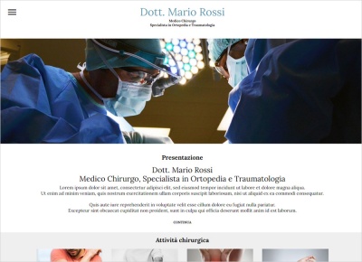 crea sito web per studio medico e dottore specialista