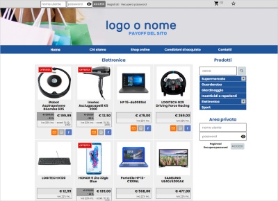 crea sito web per supermercato