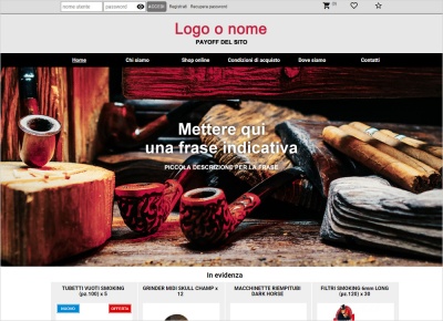 crea sito web per tabacchi